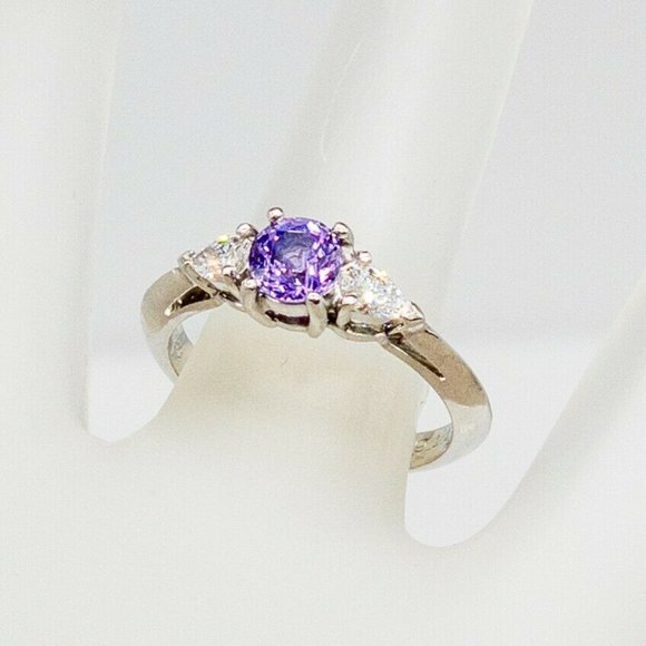 Tiffany & Co Purple Sapphire Diamond Ring